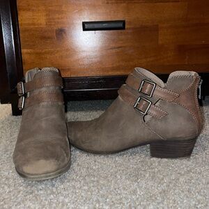 little brown booties